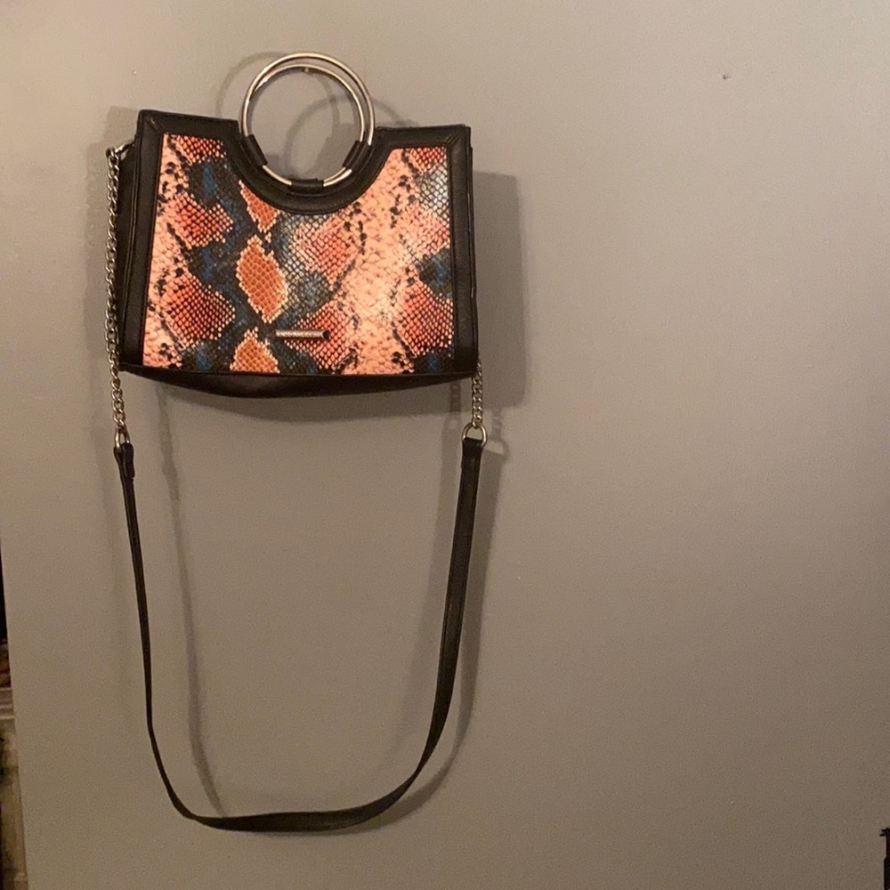SNAKE PRINT LEATHER PURSE